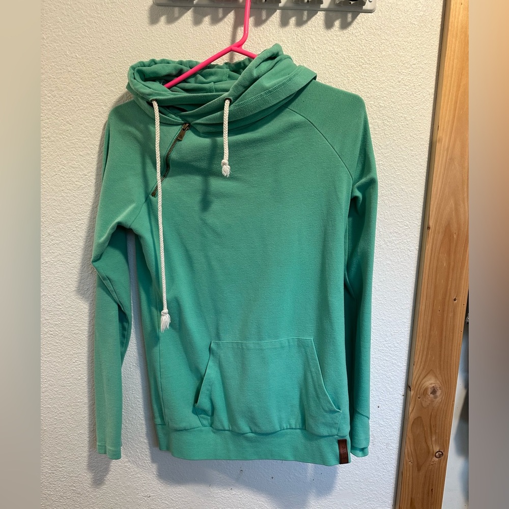 Ampersand Sea foam Green hoodie with Kangaroo Pocket. Size small EU.
